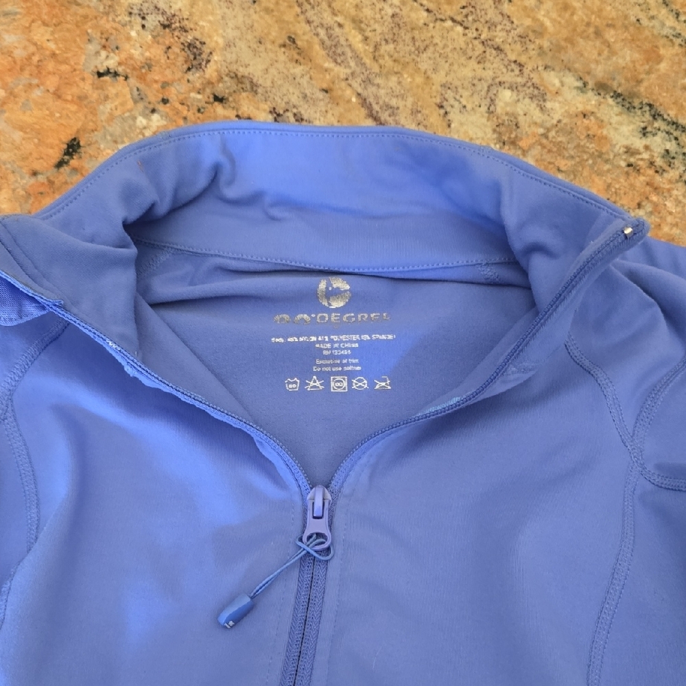 90 Degree By Reflex Periwinkle Blue Full-Zip Jacket Small - Picture 5 of 5